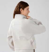 Load image into Gallery viewer, Restore Cropped Half-Zip Sweatshirt