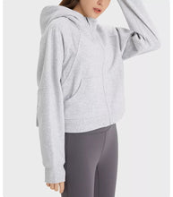 Load image into Gallery viewer, Restore Cropped Zipped Hoodie