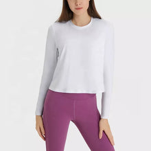 Load image into Gallery viewer, Featherlight Cropped Long Sleeved Shirt