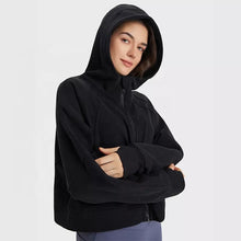 Load image into Gallery viewer, Restore Cropped Zipped Hoodie