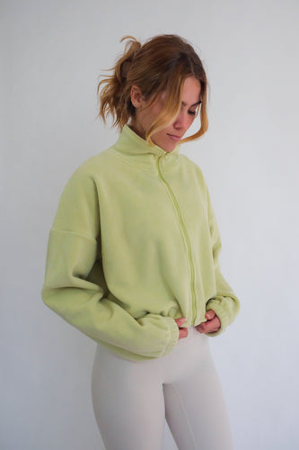 Cropped Fleece Jacket