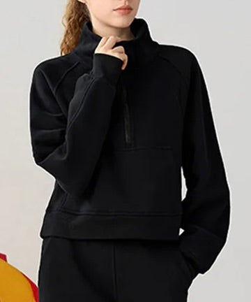 Restore Cropped Half-Zip Sweatshirt