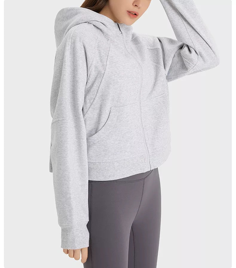 Restore Cropped Zipped Hoodie