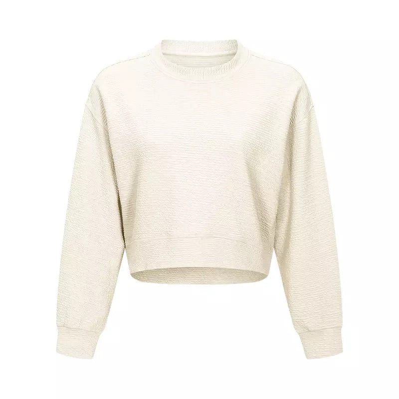 Jacquard Textured Sweatshirt