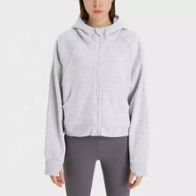 Load image into Gallery viewer, Restore Cropped Zipped Hoodie
